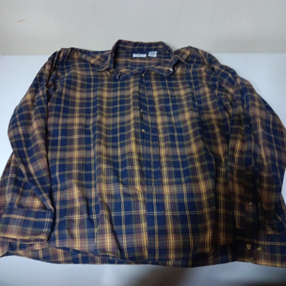 VINTAGE Whitefish Bay Flannel Shirt Mens  Size XLT
